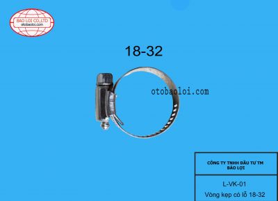 Vòng kẹp có lỗ 18-32mm