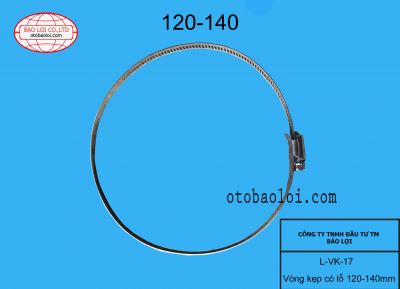 Vòng kẹp có lỗ 120-140mm