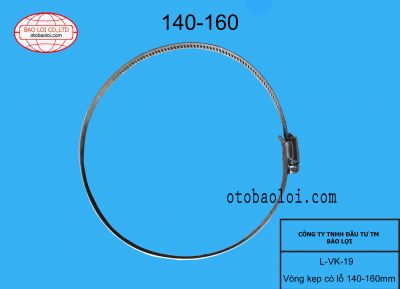 Vòng kẹp có lỗ 140-160mm