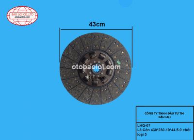 Lá Côn 430*230-10*44.5-9 chốt loại 5