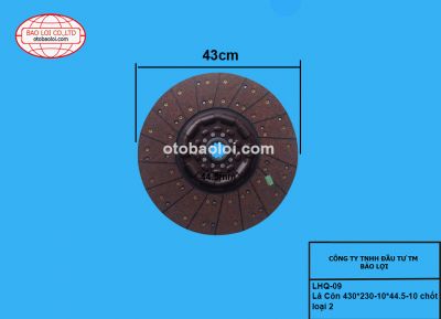 Lá Côn 430*230-10*44.5-10 chốt loại 2