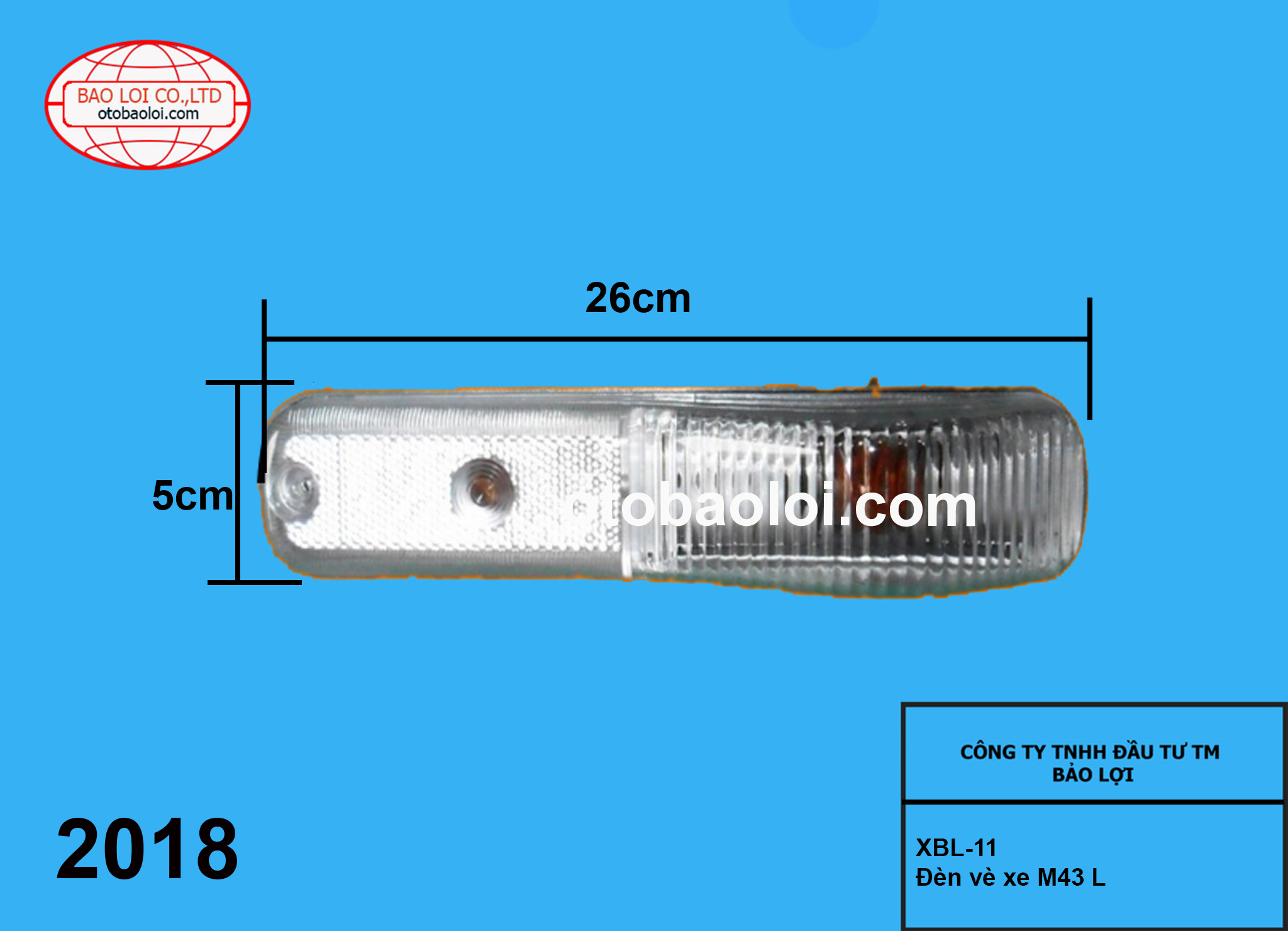 Đèn vè xe M43  L