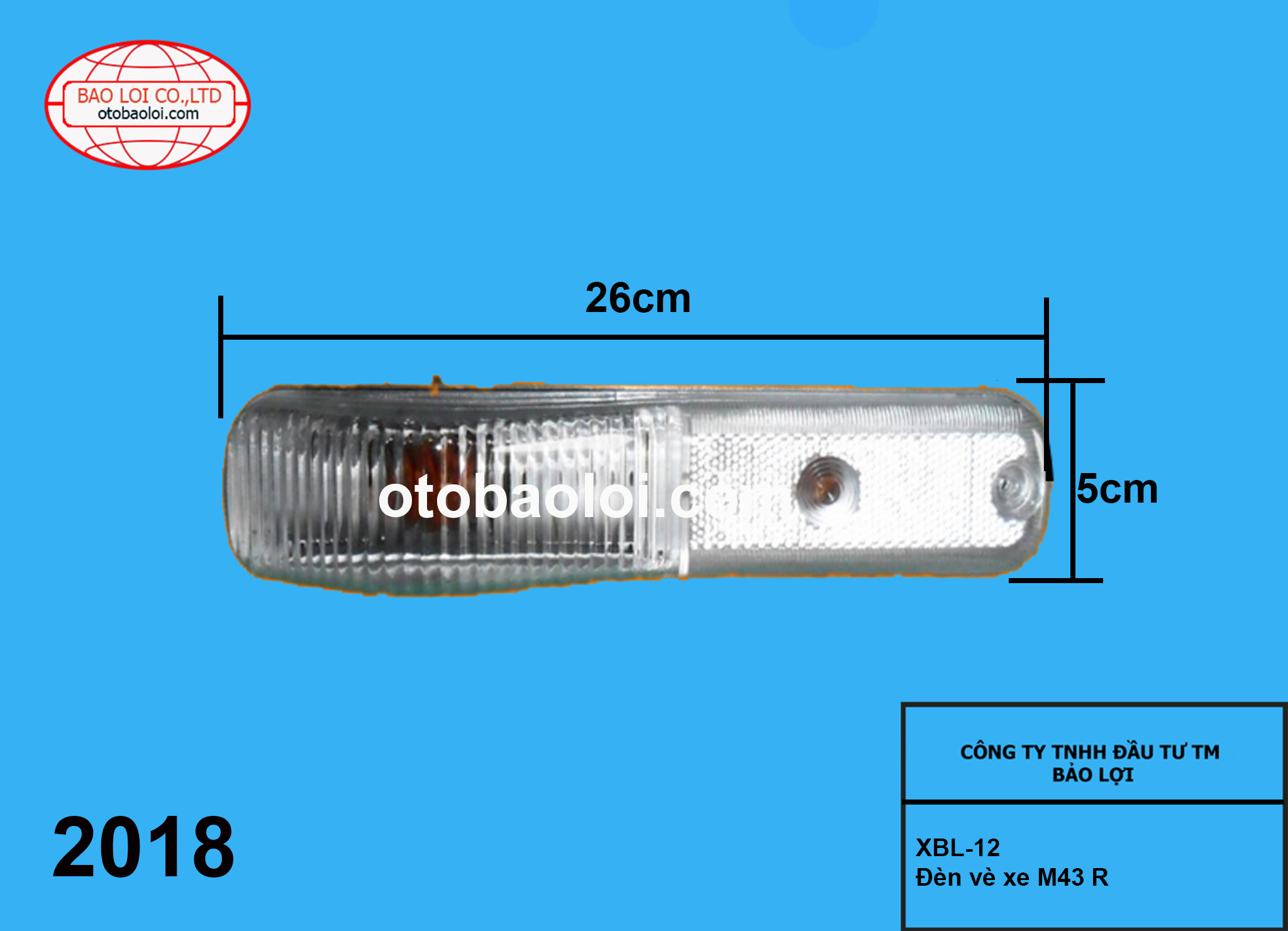 Đèn vè xe M43 R