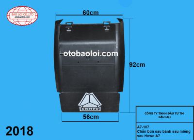 Chắn bùn sau bánh sau miếng sau  có gai Howo A7