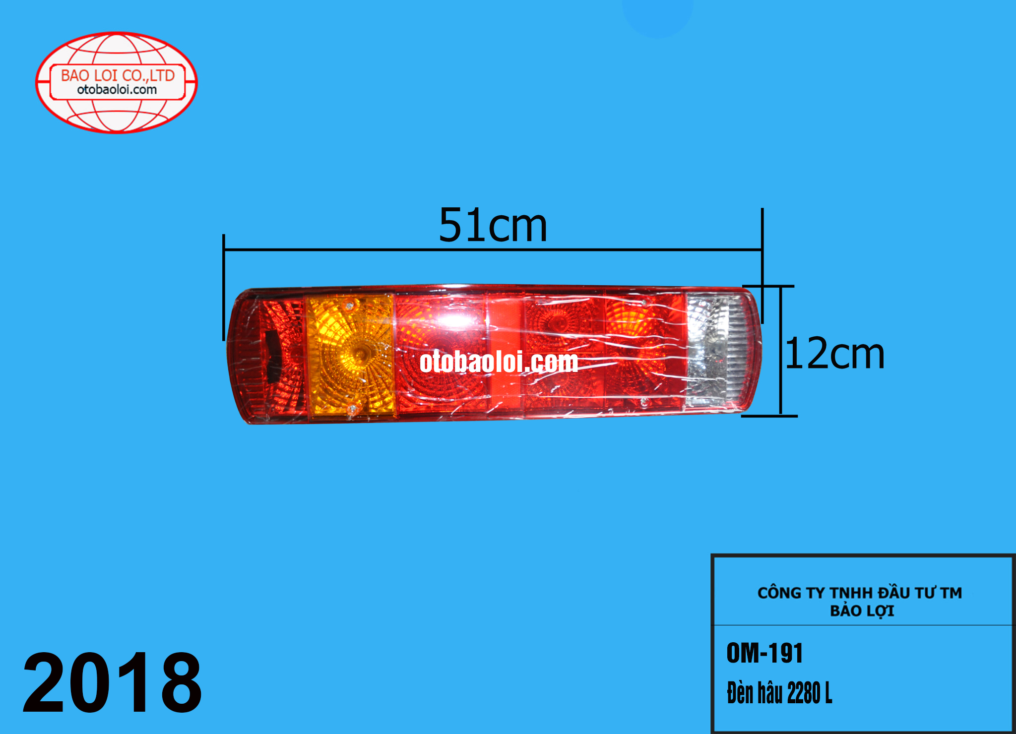 Đèn hâu 2280 L