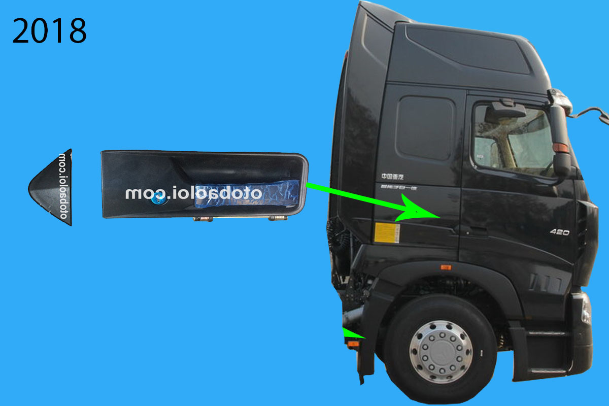 Tay mở cửa ngoài R Howo A7