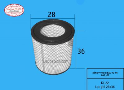Lọc gió 28x36