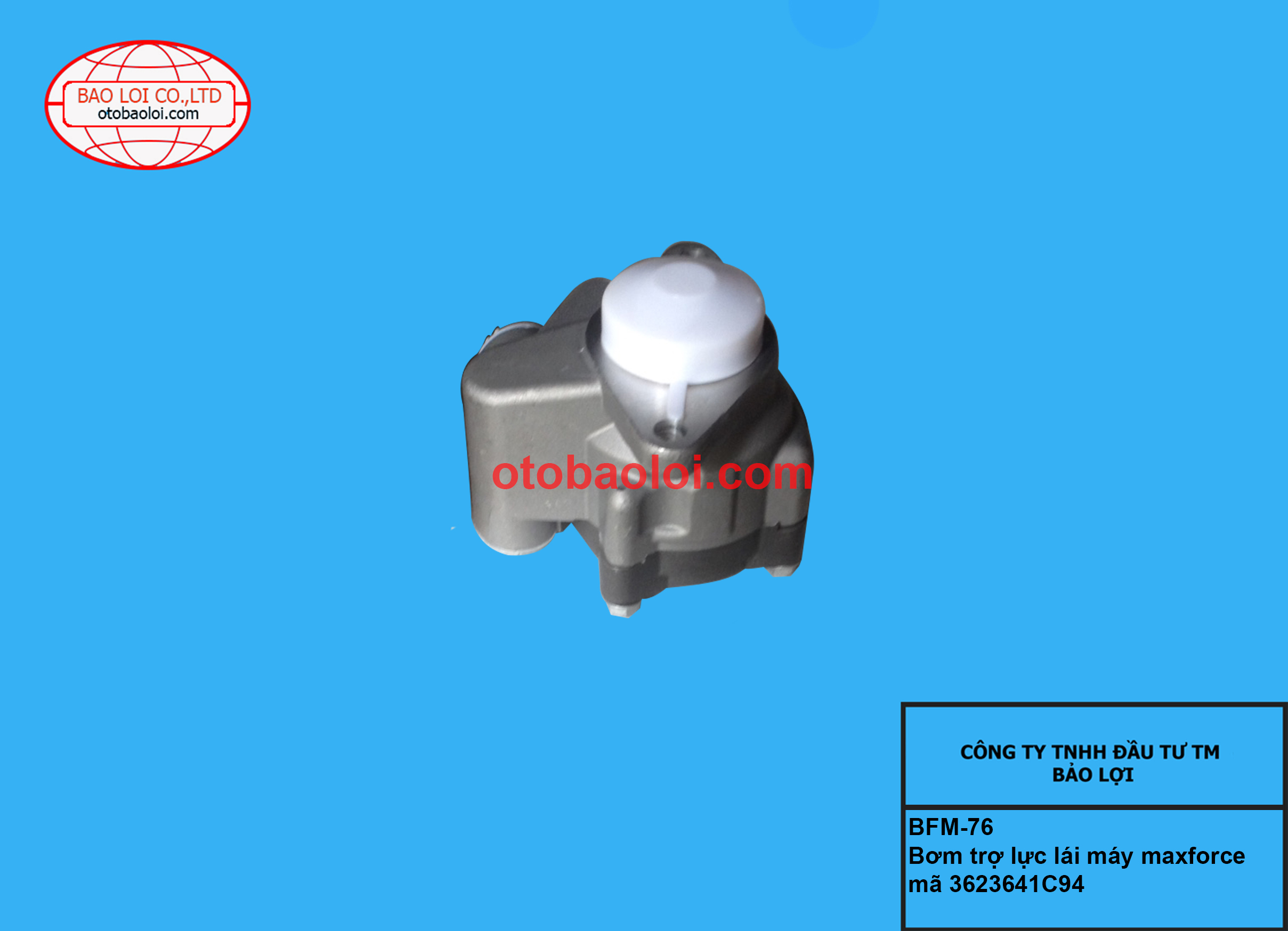 Bơm trợ lực lái máy maxforce mã 3623641C94 (hong)